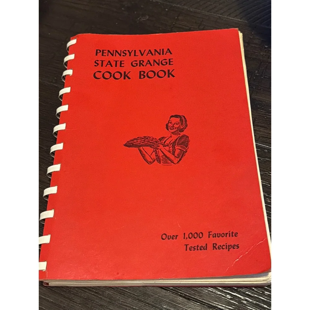 Vintage 1950 Pennsylvania State Grange Cook Book